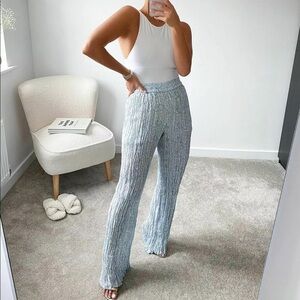 ZARA BNWT Wrinkle-Look Printed Pants